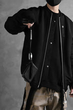 画像をギャラリービューアに読み込む, BORIS BIDJAN SABERI LEATHER WALLET with NECK STRAP / VEG TAN HORSE SKIN "WALLET2-F251" (BLACK)
