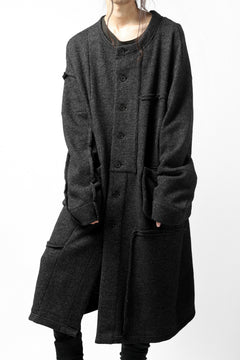 画像をギャラリービューアに読み込む, KLASICA SAB GENOU CARDIGAN-COAT / WOOL&COTTON JERSEY (HEATHER)