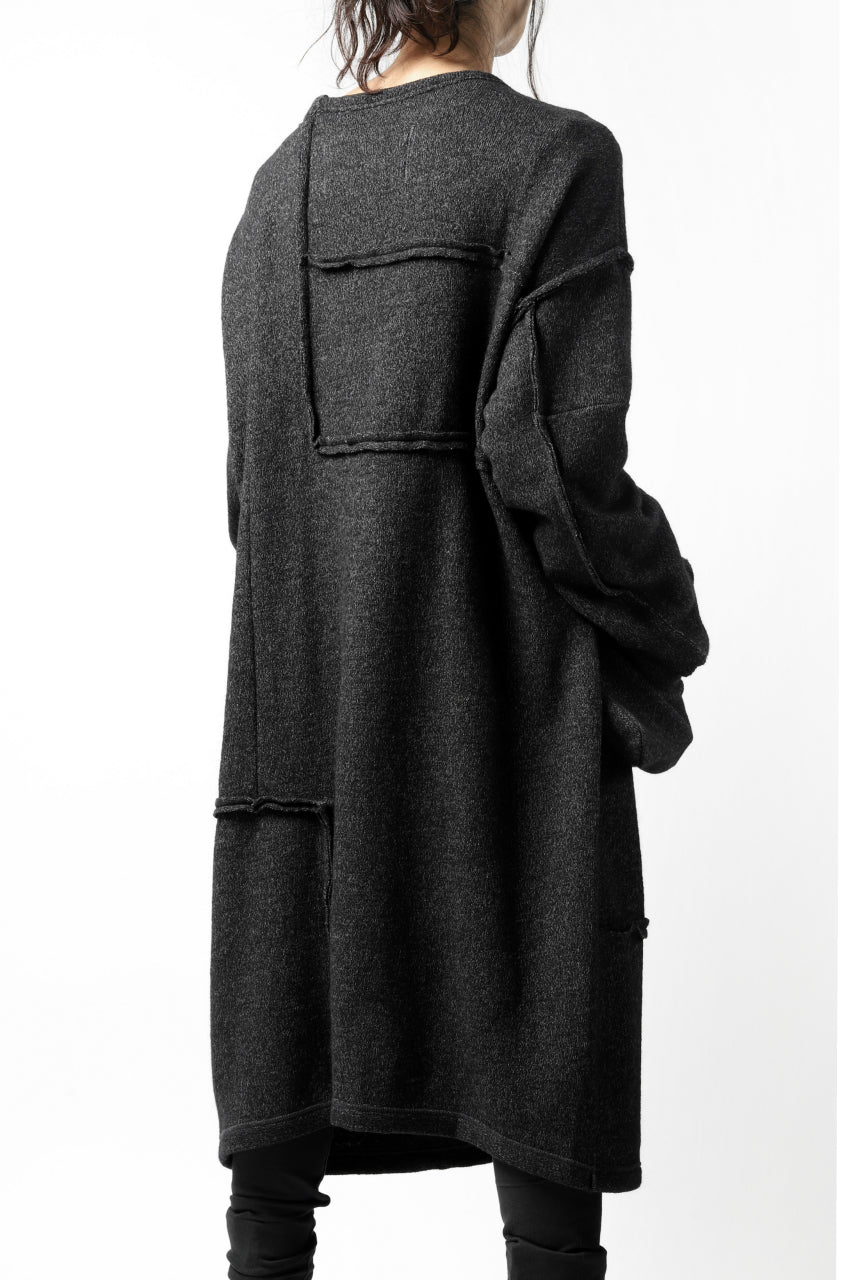画像をギャラリービューアに読み込む, KLASICA SAB GENOU CARDIGAN-COAT / WOOL&COTTON JERSEY (HEATHER)