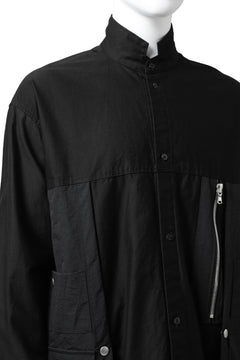 画像をギャラリービューアに読み込む, A.F ARTEFACT "TACTIC" COMBINED SHIRT COAT (BLACK)