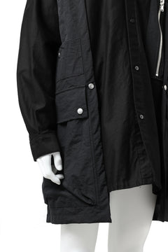 画像をギャラリービューアに読み込む, A.F ARTEFACT "TACTIC" COMBINED SHIRT COAT (BLACK)