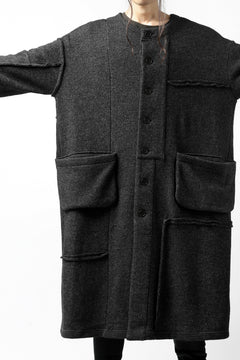 画像をギャラリービューアに読み込む, KLASICA SAB GENOU CARDIGAN-COAT / WOOL&COTTON JERSEY (HEATHER)