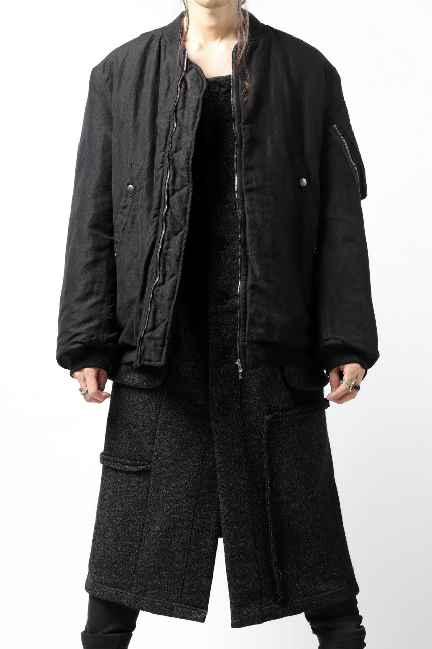 画像をギャラリービューアに読み込む, KLASICA FLPC-1 FLIGHT JACKET with BONDED LINING / SERGE WOOL&RAMIE (IRON)