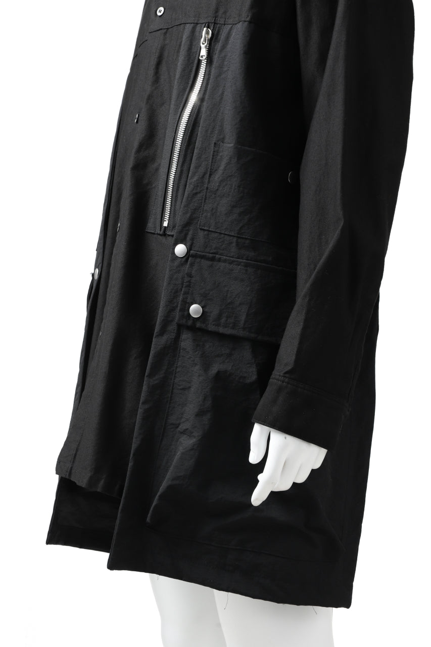 画像をギャラリービューアに読み込む, A.F ARTEFACT "TACTIC" COMBINED SHIRT COAT (BLACK)