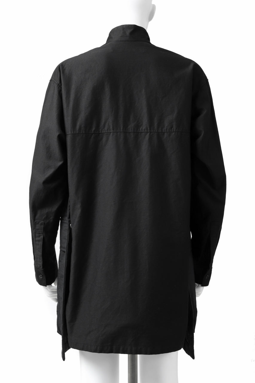 画像をギャラリービューアに読み込む, A.F ARTEFACT "TACTIC" COMBINED SHIRT COAT (BLACK)