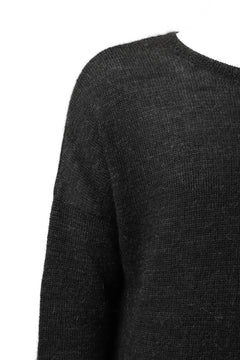 Load image into Gallery viewer, CAPERTICA ALPACA AIR KNIT SWEATER / BABY & FINE ALPACA WOOL (BLACK)