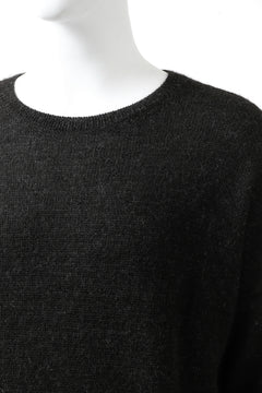 Load image into Gallery viewer, CAPERTICA ALPACA AIR KNIT SWEATER / BABY & FINE ALPACA WOOL (BLACK)