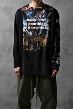 画像をギャラリービューアに読み込む, CHANGES VINTAGE REMAKE BOAT-NECK BAND L/S TEE (BLACK #D)