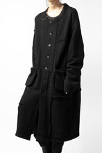 画像をギャラリービューアに読み込む, KLASICA SAB GENOU CARDIGAN-COAT / WOOL&COTTON JERSEY (BLACK)