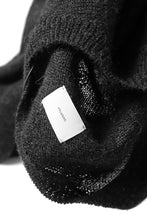 Load image into Gallery viewer, CAPERTICA ALPACA AIR KNIT SWEATER / BABY & FINE ALPACA WOOL (BLACK)