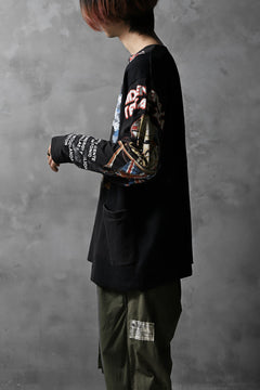 画像をギャラリービューアに読み込む, CHANGES VINTAGE REMAKE BOAT-NECK BAND L/S TEE (BLACK #D)