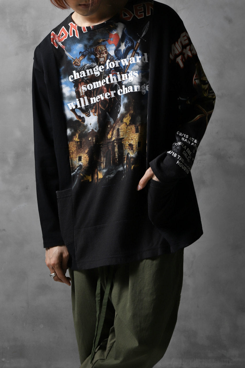 画像をギャラリービューアに読み込む, CHANGES VINTAGE REMAKE BOAT-NECK BAND L/S TEE (BLACK #D)