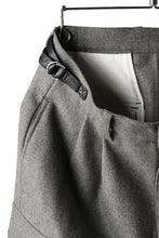 Load image into Gallery viewer, ISAMU KATAYAMA BACKLASH LOW CROTCH CARGO PANTS / CASHMERE WOOL MELTON (BLACK)