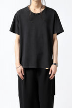 画像をギャラリービューアに読み込む, COLINA RELAX FIT T-SHIRT / PIQUE KNITTING JERSEY (ANTIQUE BLACK)
