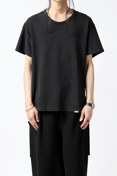 画像をギャラリービューアに読み込む, COLINA RELAX FIT T-SHIRT / PIQUE KNITTING JERSEY (ANTIQUE BLACK)