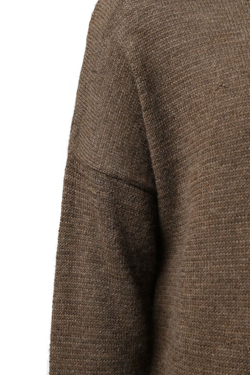 画像をギャラリービューアに読み込む, CAPERTICA ALPACA AIR KNIT SWEATER / BABY ALPACA FINEWOOL (CAMEL)
