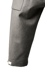 Load image into Gallery viewer, ISAMU KATAYAMA BACKLASH LOW CROTCH CARGO PANTS / CASHMERE WOOL MELTON (BLACK)