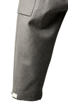 Load image into Gallery viewer, ISAMU KATAYAMA BACKLASH LOW CROTCH CARGO PANTS / CASHMERE WOOL MELTON (BLACK)