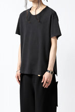 画像をギャラリービューアに読み込む, COLINA RELAX FIT T-SHIRT / PIQUE KNITTING JERSEY (ANTIQUE BLACK)