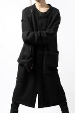 画像をギャラリービューアに読み込む, KLASICA SAB GENOU CARDIGAN-COAT / WOOL&COTTON JERSEY (BLACK)