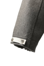 Load image into Gallery viewer, ISAMU KATAYAMA BACKLASH LOW CROTCH CARGO PANTS / CASHMERE WOOL MELTON (BLACK)