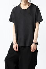 画像をギャラリービューアに読み込む, COLINA RELAX FIT T-SHIRT / PIQUE KNITTING JERSEY (ANTIQUE BLACK)