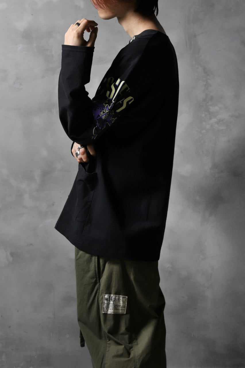 画像をギャラリービューアに読み込む, CHANGES VINTAGE REMAKE BOAT-NECK BAND L/S TEE (BLACK #C)