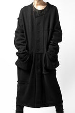画像をギャラリービューアに読み込む, KLASICA SAB GENOU CARDIGAN-COAT / WOOL&COTTON JERSEY (BLACK)