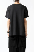 画像をギャラリービューアに読み込む, COLINA RELAX FIT T-SHIRT / PIQUE KNITTING JERSEY (ANTIQUE BLACK)