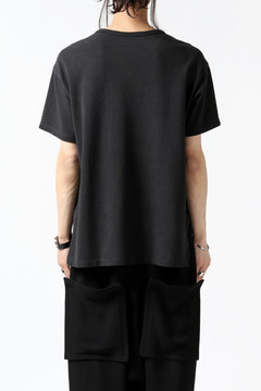 画像をギャラリービューアに読み込む, COLINA RELAX FIT T-SHIRT / PIQUE KNITTING JERSEY (ANTIQUE BLACK)