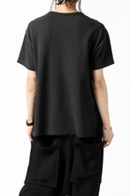 画像をギャラリービューアに読み込む, COLINA RELAX FIT T-SHIRT / PIQUE KNITTING JERSEY (ANTIQUE BLACK)