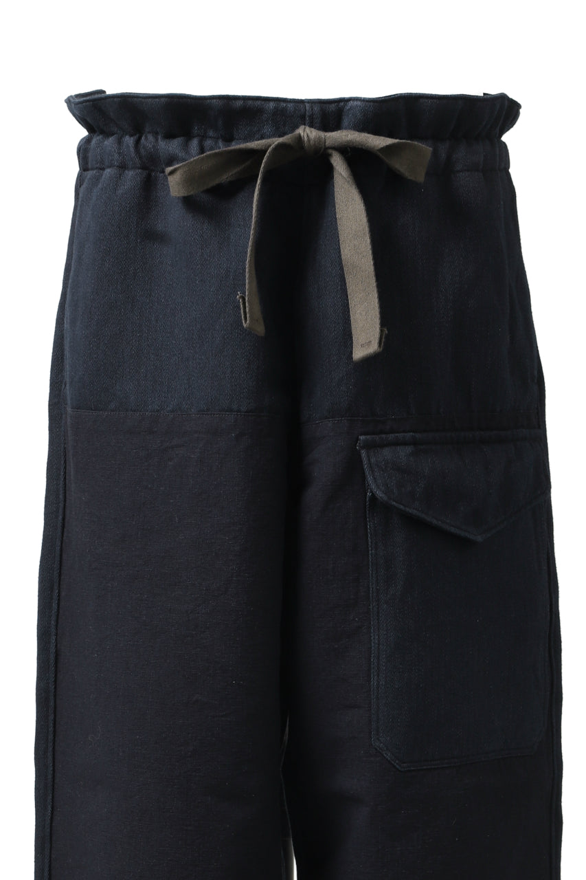 Load image into Gallery viewer, sus-sous trousers MK-1 / HERINGBONE WOVEN (INDIGO)