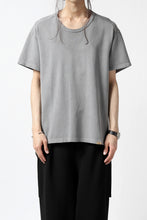 画像をギャラリービューアに読み込む, COLINA RELAX FIT T-SHIRT / PIQUE KNITTING JERSEY (L.SUMI DYED)
