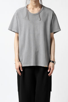 画像をギャラリービューアに読み込む, COLINA RELAX FIT T-SHIRT / PIQUE KNITTING JERSEY (L.SUMI DYED)
