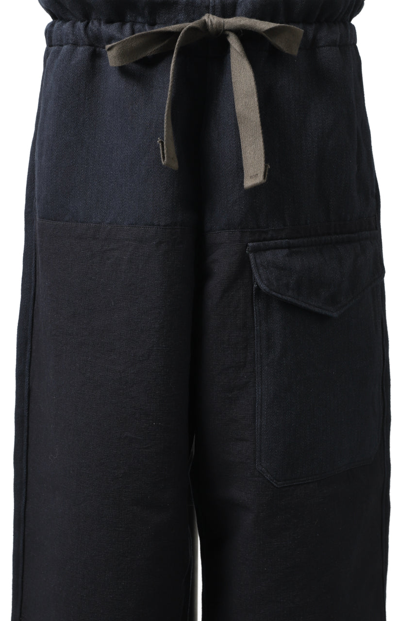 Load image into Gallery viewer, sus-sous trousers MK-1 / HERINGBONE WOVEN (INDIGO)