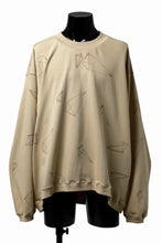 画像をギャラリービューアに読み込む, A.F ARTEFACT PYRA PATTERN PRINT CREW NECK TOPS (BEIGE)