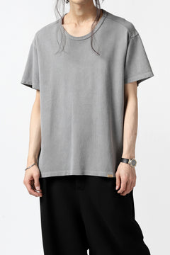 画像をギャラリービューアに読み込む, COLINA RELAX FIT T-SHIRT / PIQUE KNITTING JERSEY (L.SUMI DYED)