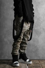 画像をギャラリービューアに読み込む, BORIS BIDJAN SABERI CROPPED TROUSER / WAX GUM DYED & BODY MOLDED "P15.1 BF-FKU10001" (LIGHT GUM)