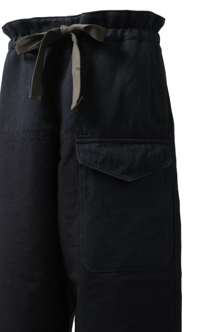 Load image into Gallery viewer, sus-sous trousers MK-1 / HERINGBONE WOVEN (INDIGO)
