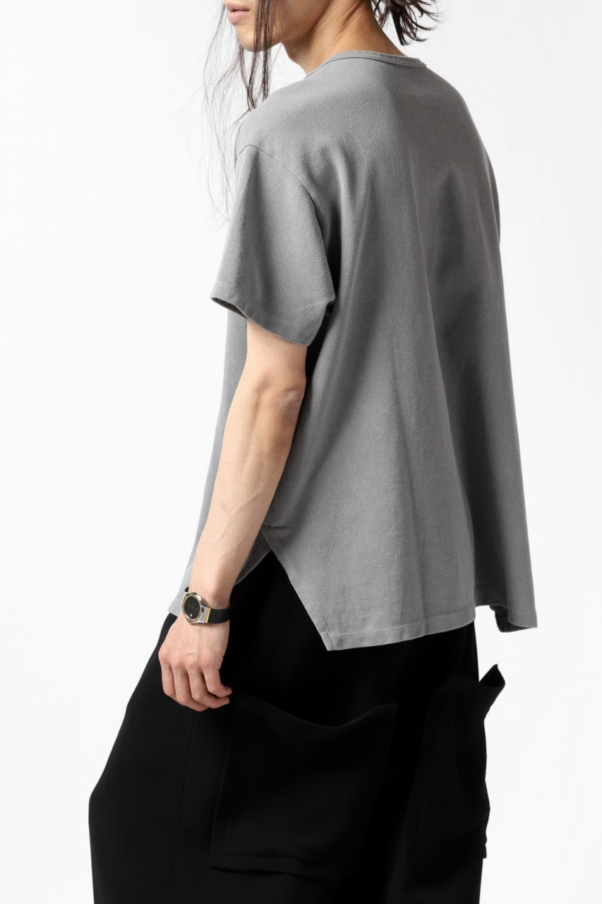 画像をギャラリービューアに読み込む, COLINA RELAX FIT T-SHIRT / PIQUE KNITTING JERSEY (L.SUMI DYED)