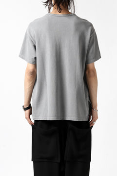 画像をギャラリービューアに読み込む, COLINA RELAX FIT T-SHIRT / PIQUE KNITTING JERSEY (L.SUMI DYED)