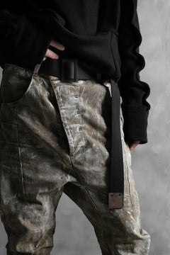 画像をギャラリービューアに読み込む, BORIS BIDJAN SABERI FABRIC & PLATE BELT / OBJECT DYED "BELT5-SIN" (BLACK)