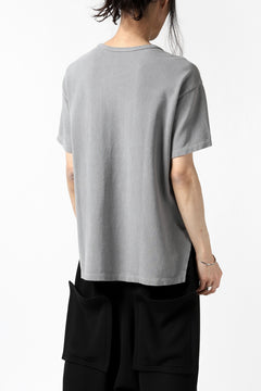 画像をギャラリービューアに読み込む, COLINA RELAX FIT T-SHIRT / PIQUE KNITTING JERSEY (L.SUMI DYED)