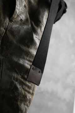 画像をギャラリービューアに読み込む, BORIS BIDJAN SABERI FABRIC & PLATE BELT / OBJECT DYED "BELT5-SIN" (BLACK)