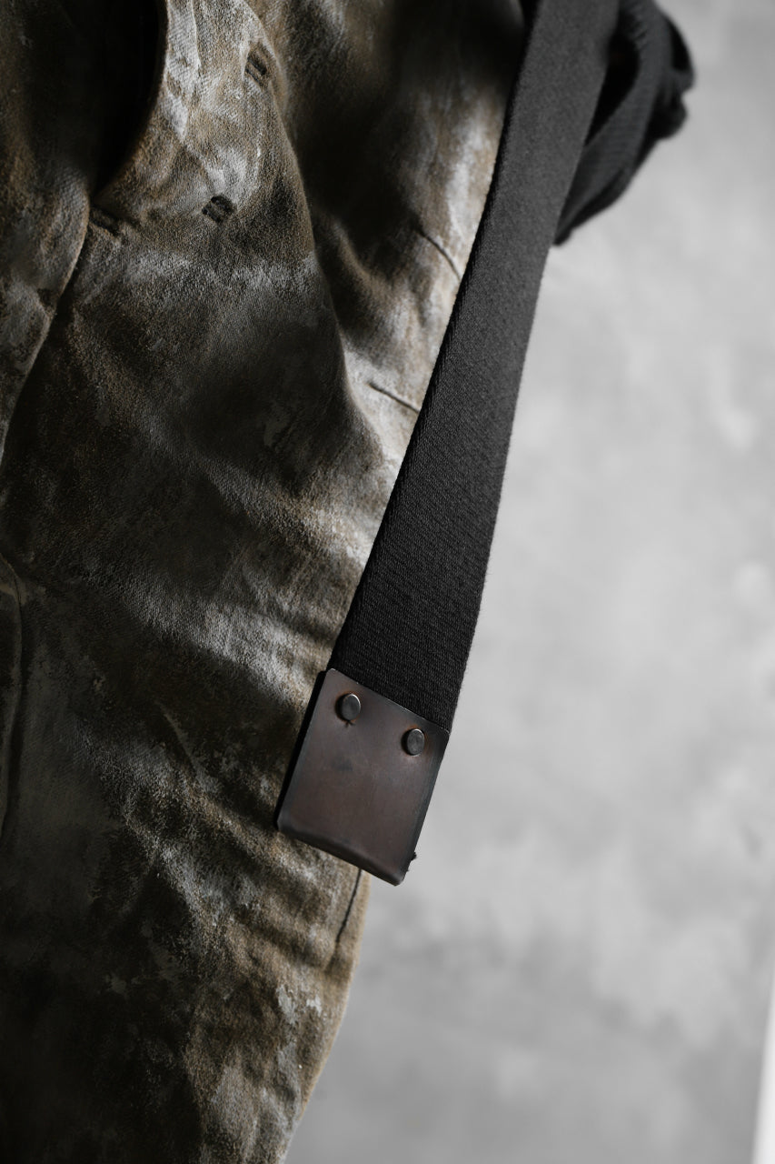 画像をギャラリービューアに読み込む, BORIS BIDJAN SABERI FABRIC & PLATE BELT / OBJECT DYED "BELT5-SIN" (BLACK)