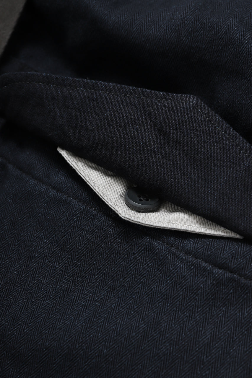 Load image into Gallery viewer, sus-sous trousers MK-1 / HERINGBONE WOVEN (INDIGO)