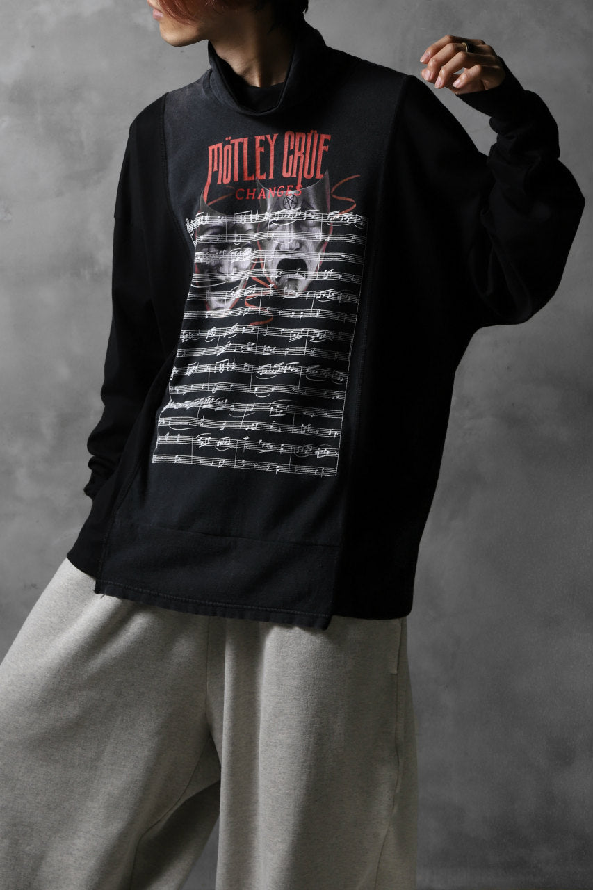 画像をギャラリービューアに読み込む, CHANGES VINTAGE REMAKE TURTLE-NECK BAND L/S TEE (BLACK #B)