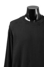 画像をギャラリービューアに読み込む, RESURRECTION HANDMADE remake sweat L/S with vintage denim pocket (BLACK#A)