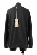 画像をギャラリービューアに読み込む, RESURRECTION HANDMADE remake sweat L/S with vintage denim pocket (BLACK#A)