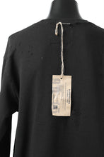 画像をギャラリービューアに読み込む, RESURRECTION HANDMADE remake sweat L/S with vintage denim pocket (BLACK#B)